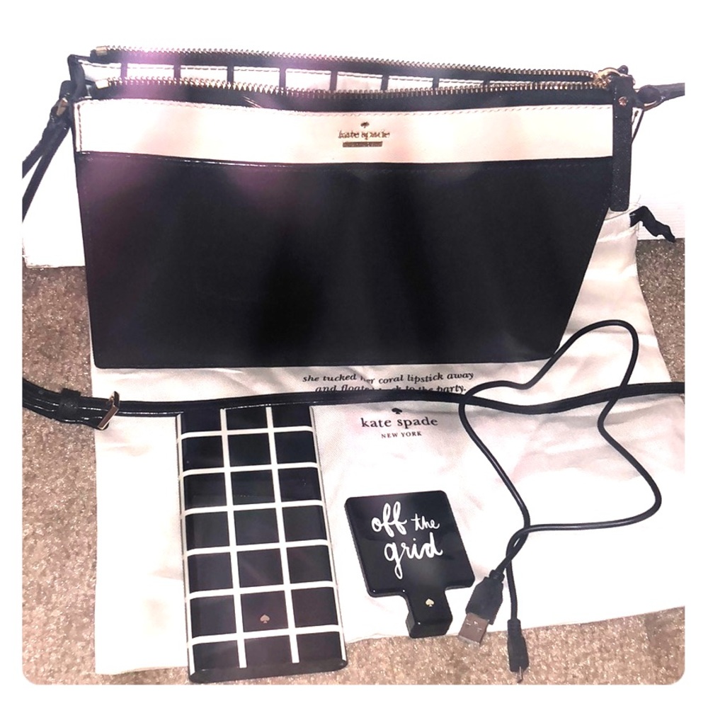 Kate spade off the grid charging crossbody